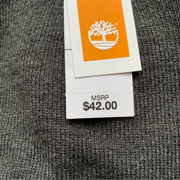 Timberland Men’s Gray Combo Knit Beanie Hat New Nwt Size OS - Picture 8 of 11